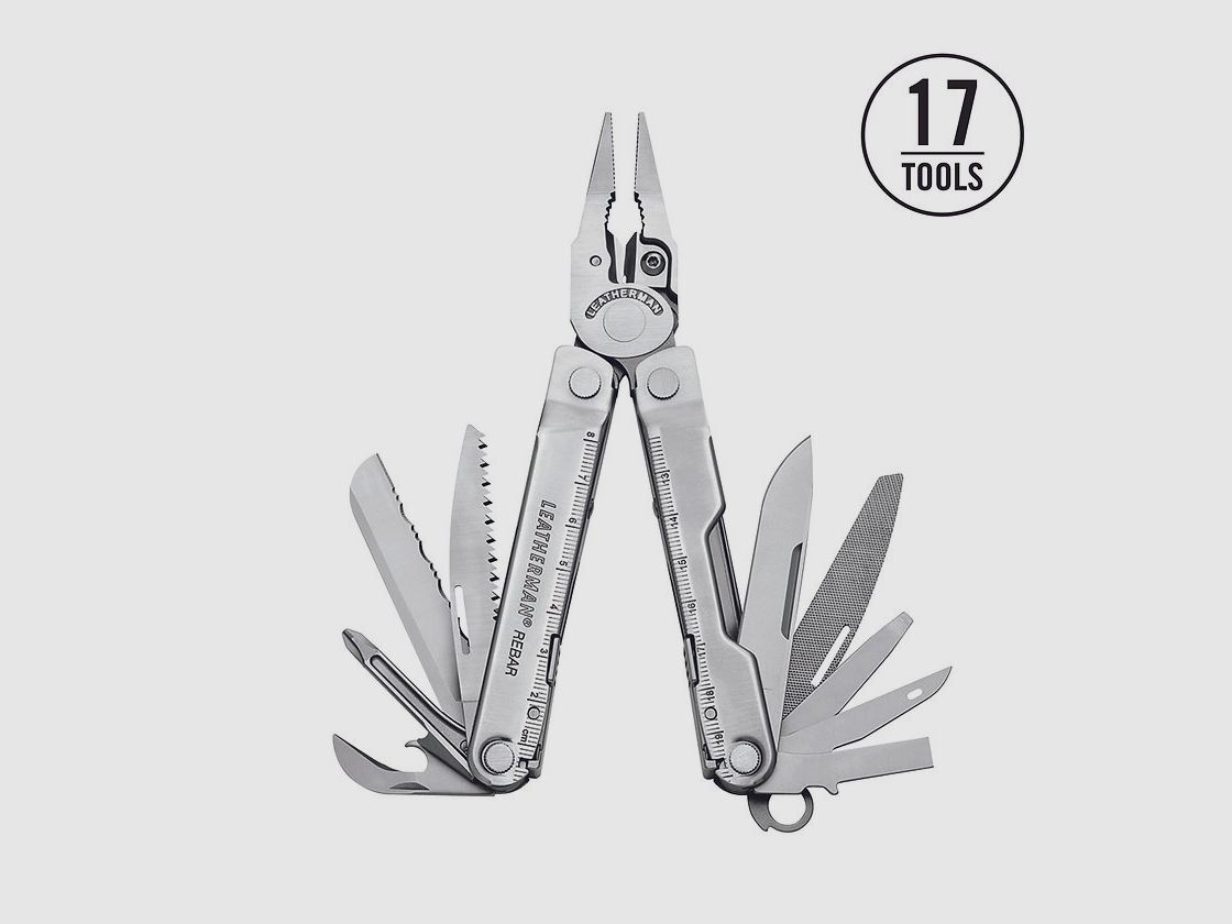 Leatherman – REBAR SILVER / HOLSTER NYLON BLACK, Bild 1 von 4