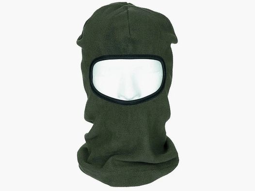 MFH Balaclava 1-Loch Polyester-Fleece oliv