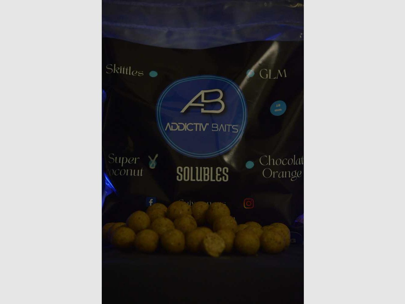 Addictiv' Baits lösliche Boilies Super Coconut 20mm