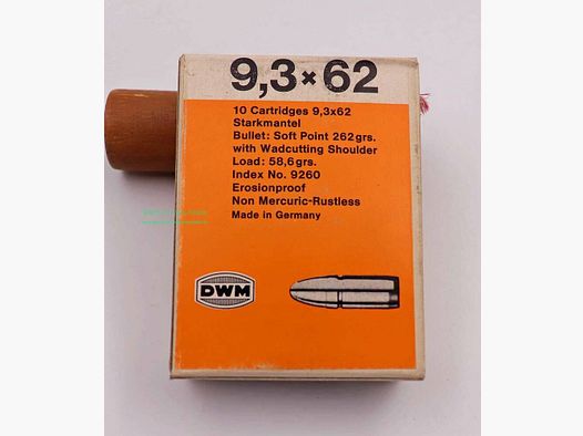 DWM, Berlin Büchsenpatronen 9,3x62