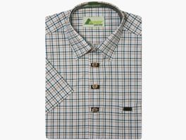 1/2 Arm with buttonhole piping - 1 chest pocket, checked