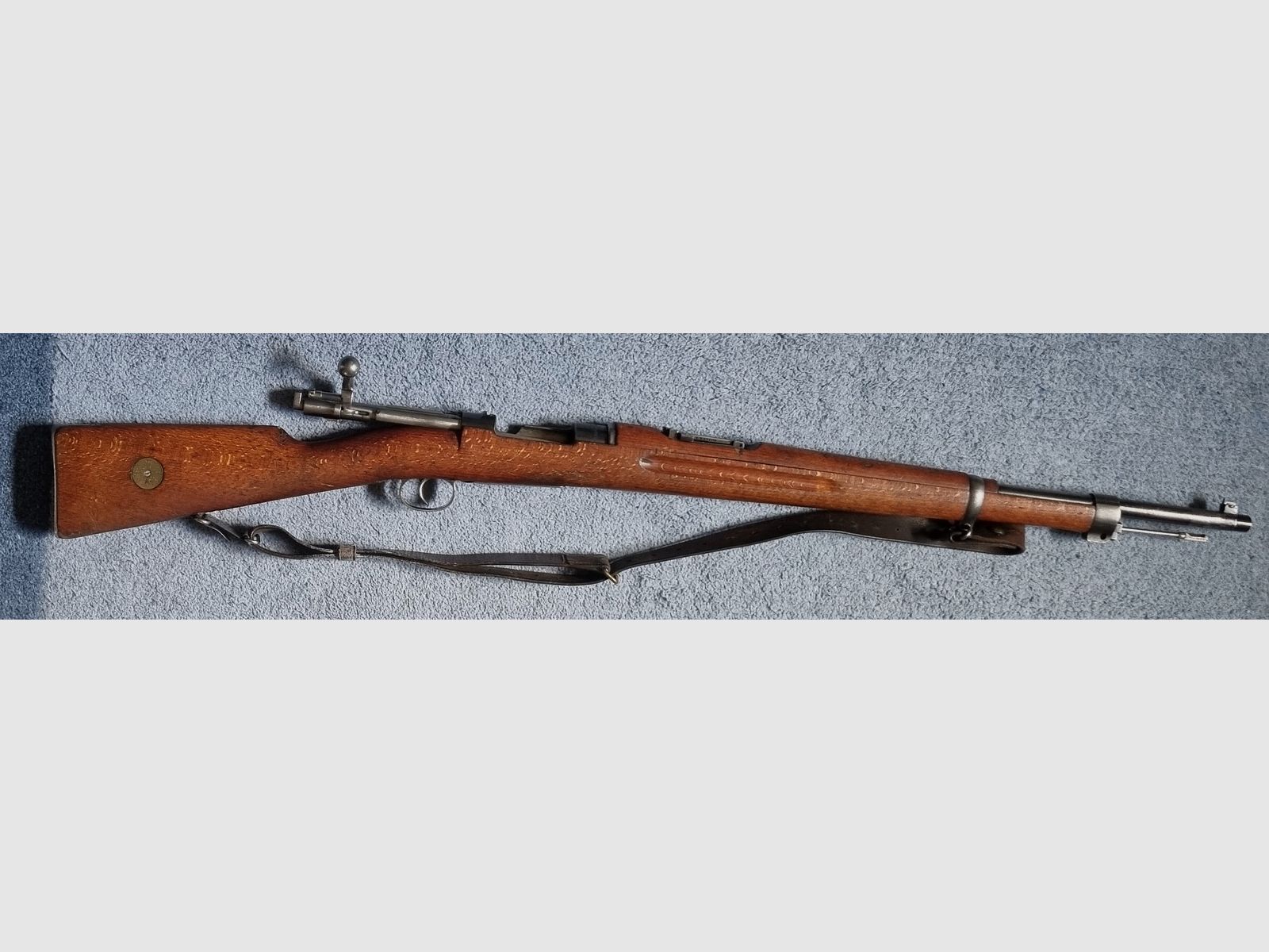 Schwedenmauser M96/38 Husqvarna Aktiebolag 1942 cargador único 6,5x55, ¡Raro!