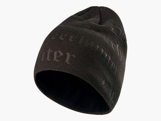 Logo knitted hat - Walnut - Size: ONE SIZE