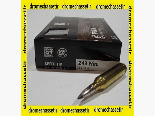 Box mit 20 Patronen RWS Kaliber .243 Win Speed Tip Pro 90 Grain