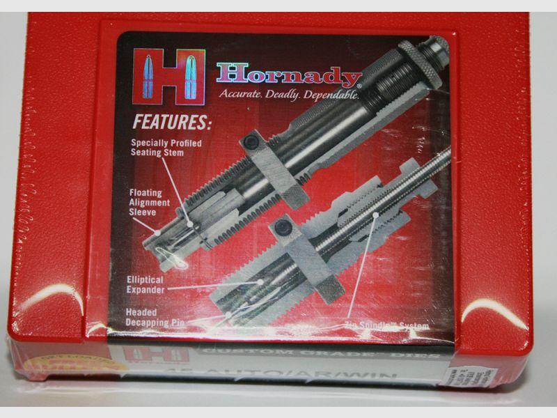 1x HORNADY 3-Die-Set FL Matrizensatz SeriesII Custom Grade #546512 Hartmetall TITAN 9x18 MAKAROV 9mm