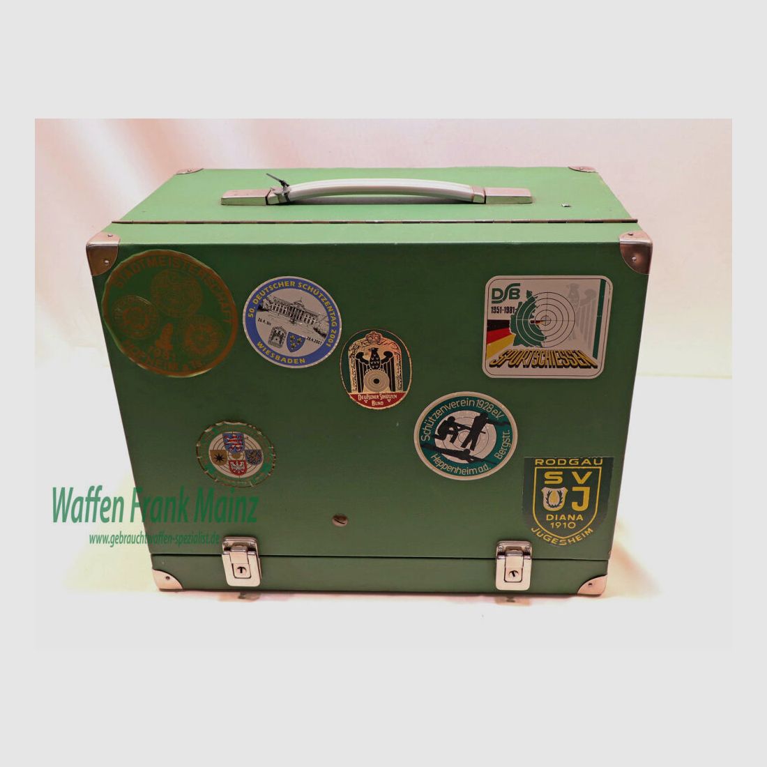 Cajas de Pistoleras de Madera Alemanas Diversas con Telescopio para 4 Pistolas