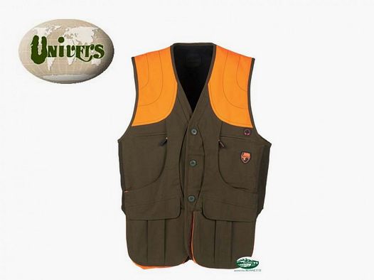 UNIVERS Gilet Diana grün und orange