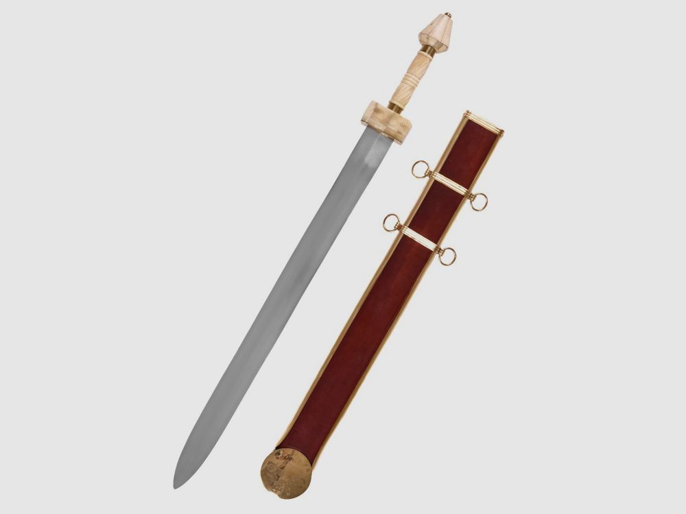 Spätrömisches Spatha Schwert mit Scheide