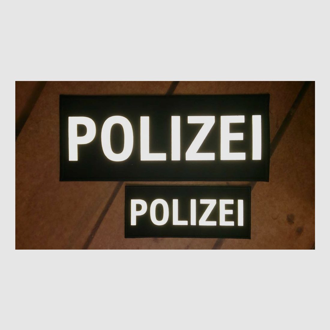 ABZEICHEN POLIZEI 25x10.5 CM