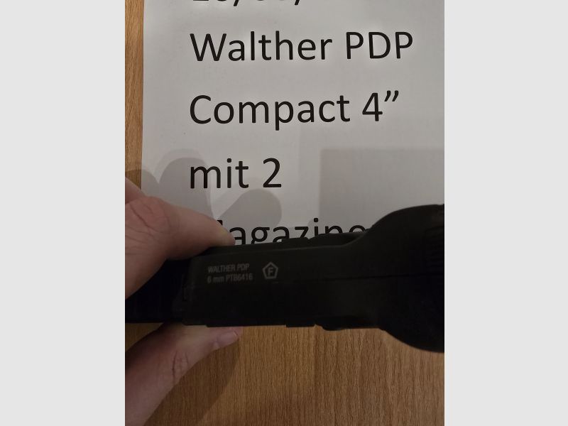 Walther PDP Compact 4" 6mm BB CO2 NBB Airsoft + 2 Magazine