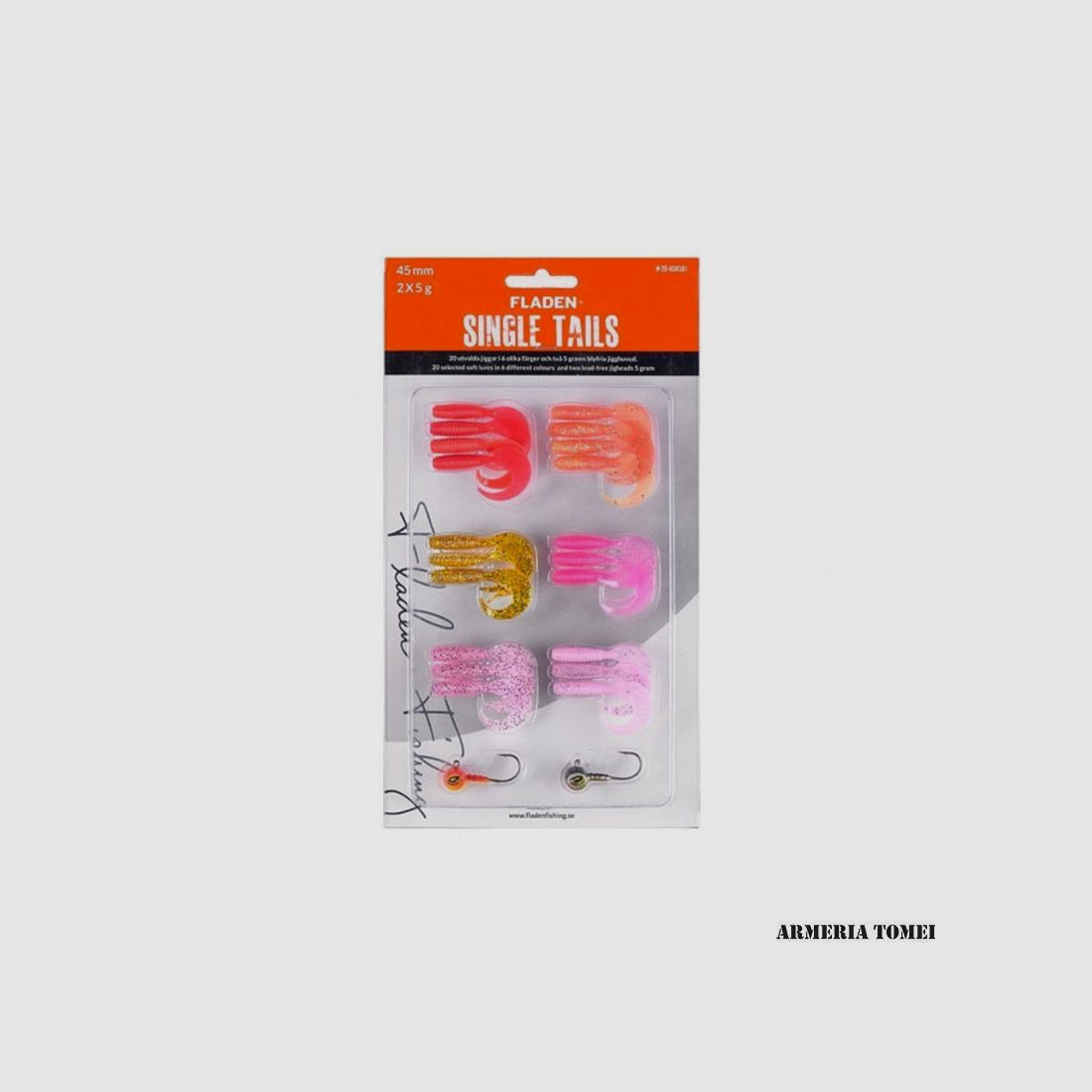 FLADEN – SINGLE TAILS 45mm 2x5g (20pcs + 2 jigheads)
