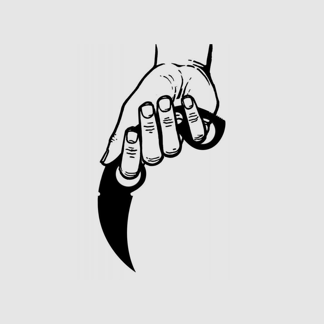 United Cutlery Undercover Karambit Schlagring Messer