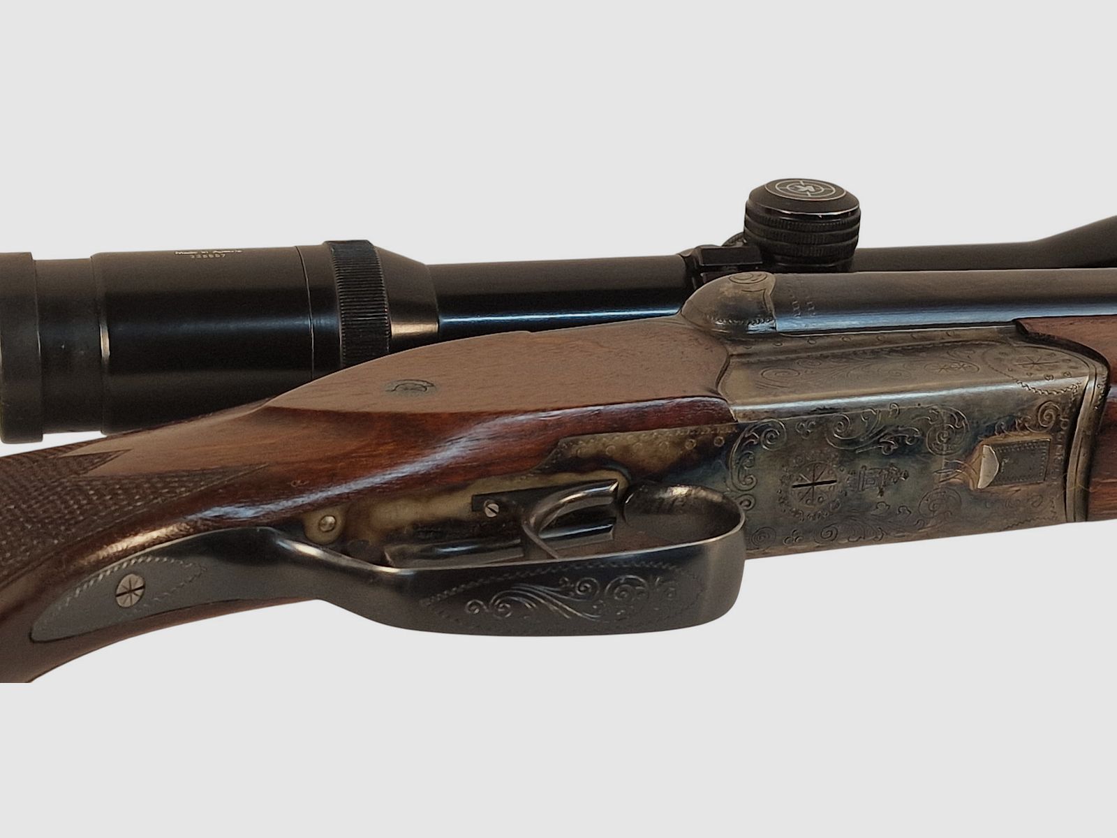 Suhler drilling hardened in caliber .30-06 16/70 22 WinMag with Kahles 2.2-9x42