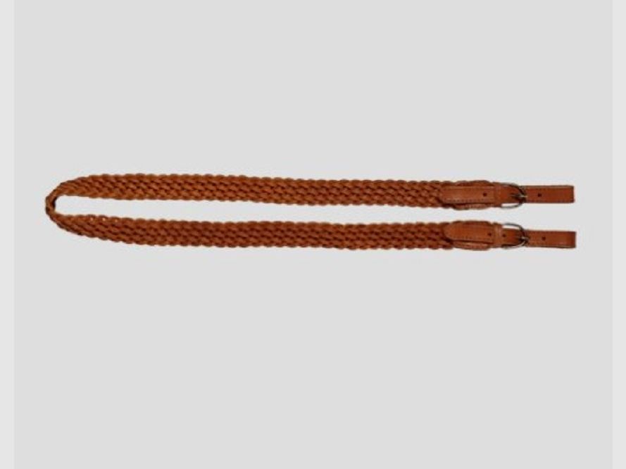 Gewehrriemen aus kräftigem Leder, 8-fach geflochten