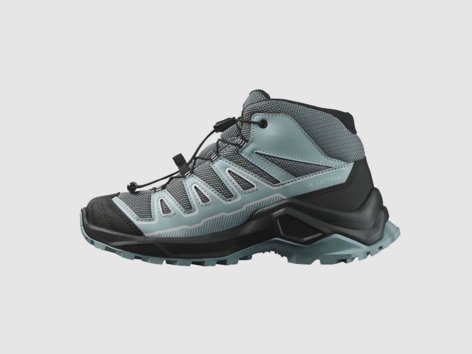 SALOMON – KINDER – X ULTRA MID GTX J Turbulence / Black / Tourmaline, afbeelding 2 van 6