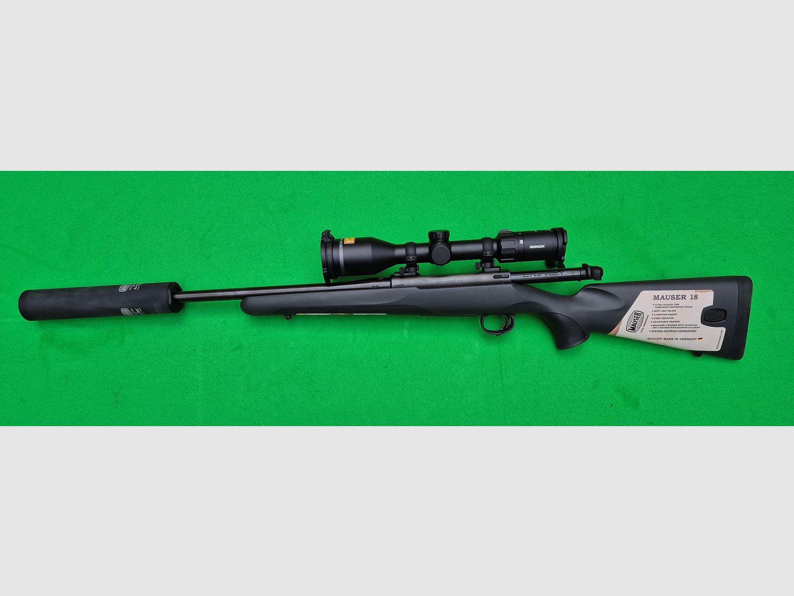 Mauser M18 mit A-Tec  Schalldämpfer, Bild 1 von 2