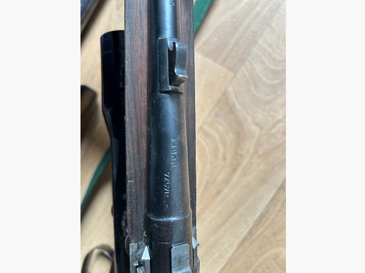 Double-barreled shotgun Merkel Suhl 16/70 with Krieghoff interchangeable barrel 7x57R and scope Zeiss Diavari 1.5x6