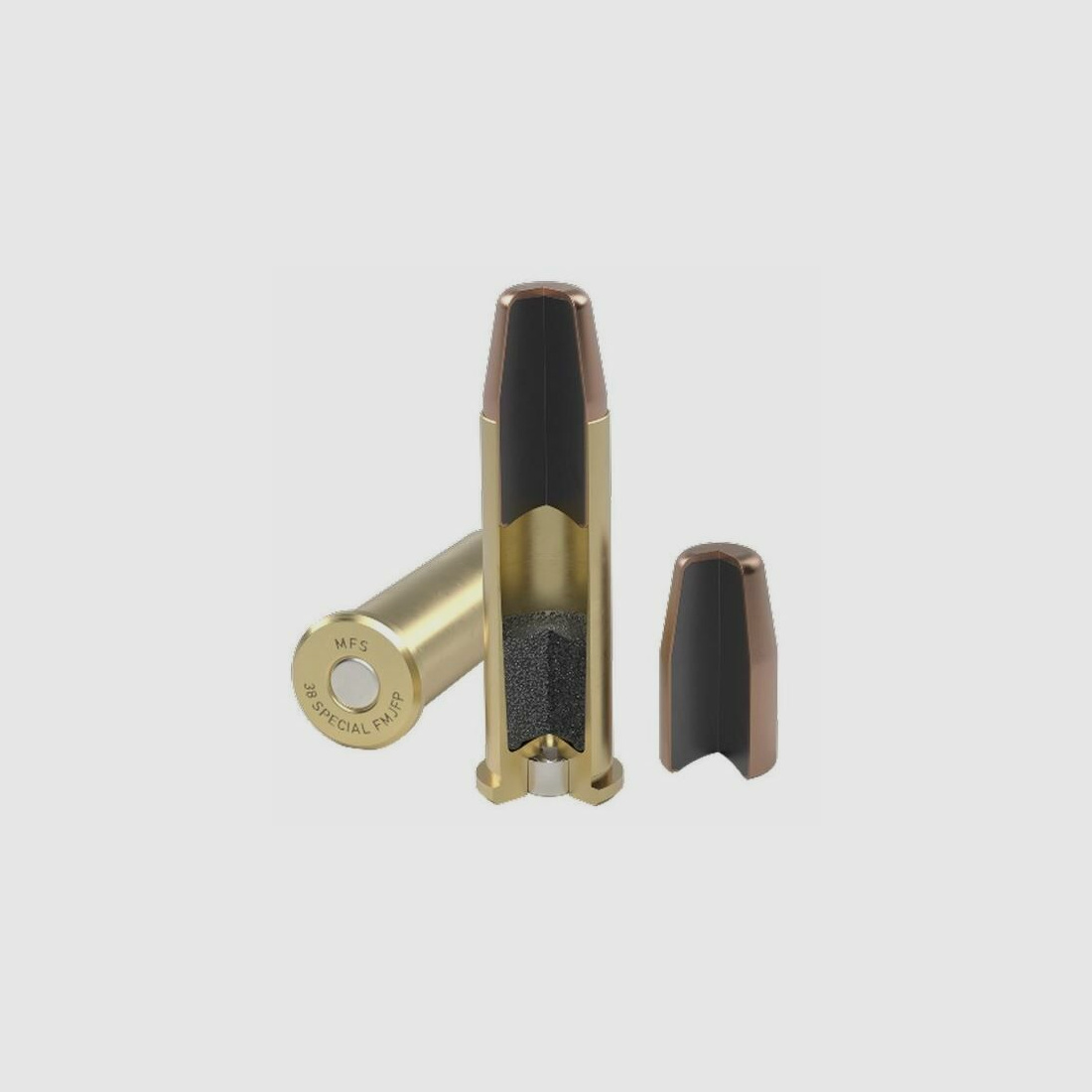 MFS Munition 38Special FMJ Flat Nose 10,2G - 1000 Schuss sofort verfügbar +50€ ADR Versand