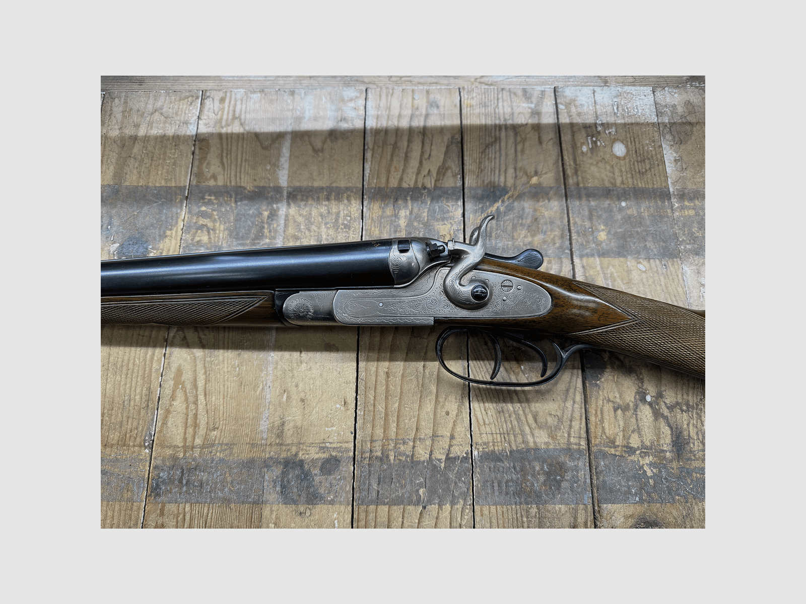 USED – SIDE-BY-SIDE SHOTGUN – BELGA MANIFACTURE LIEGEOISE ACCIAIO COCKERILL cal. 16, image 5 of 7