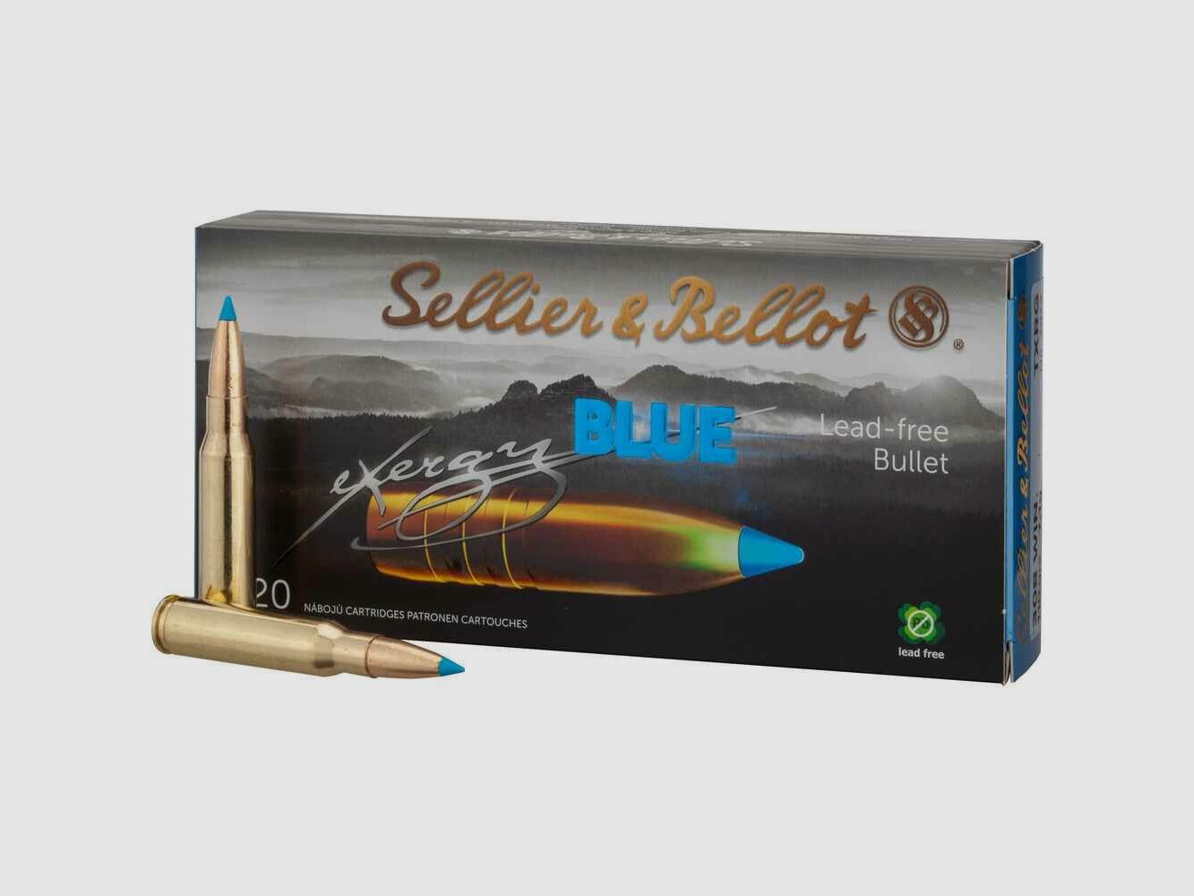 Sellier & Bellot .308 Win S&B punta eXergy azul 165grs - 20Unidades, imagen 1 de 3