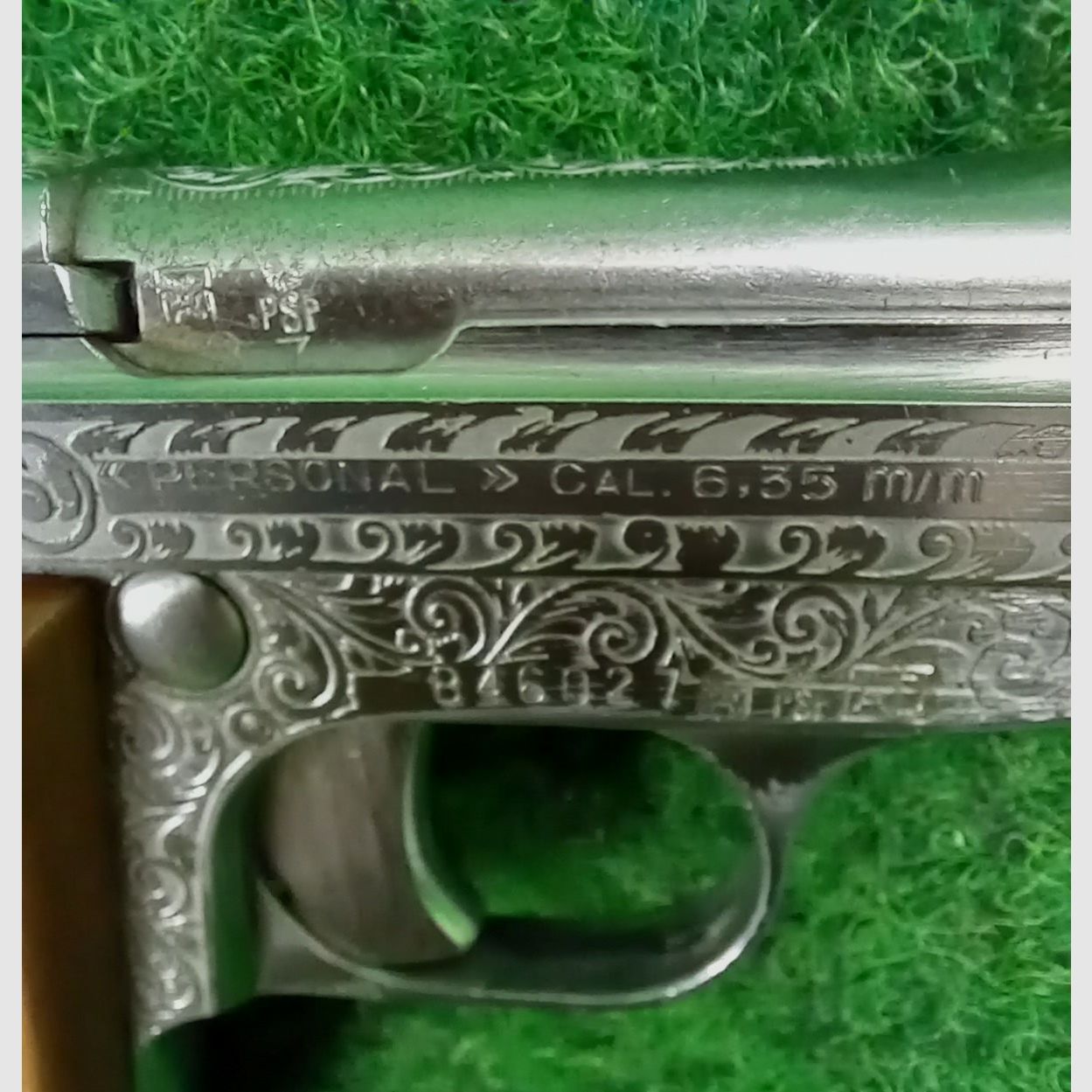 Grawerowany pistolet 6,35mmBrowning Renato Gamba