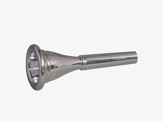 Meister Dotzauer Mundstück für Parforcehorn Messing versilbert - Schaft 9mm normaler Kessel