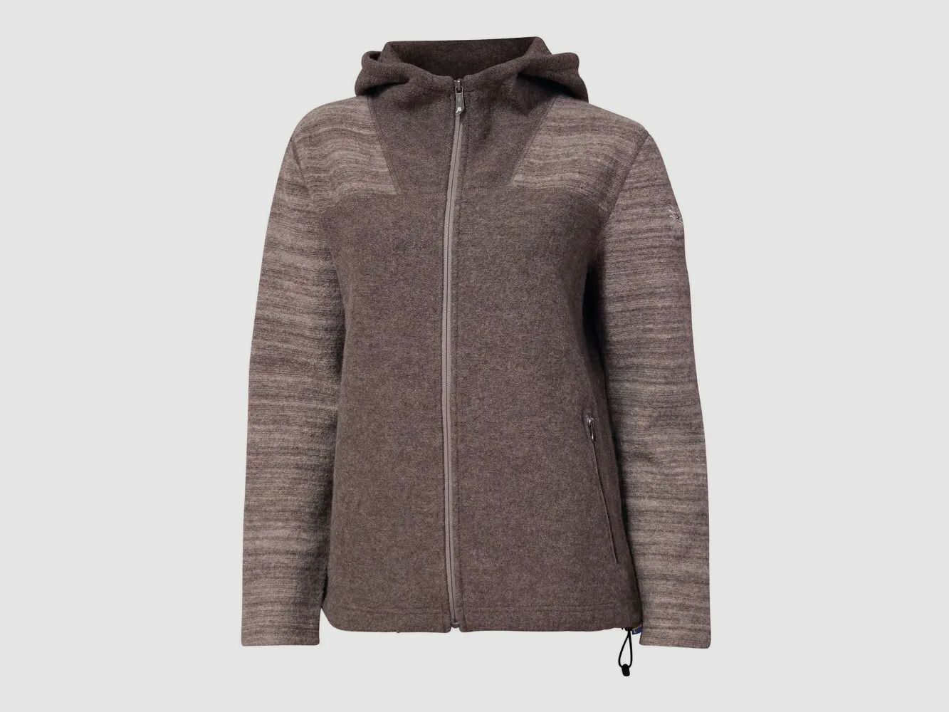 Ivanhoe Women's Wool Jacket Annie Hood with Hood (Dark Khaki)