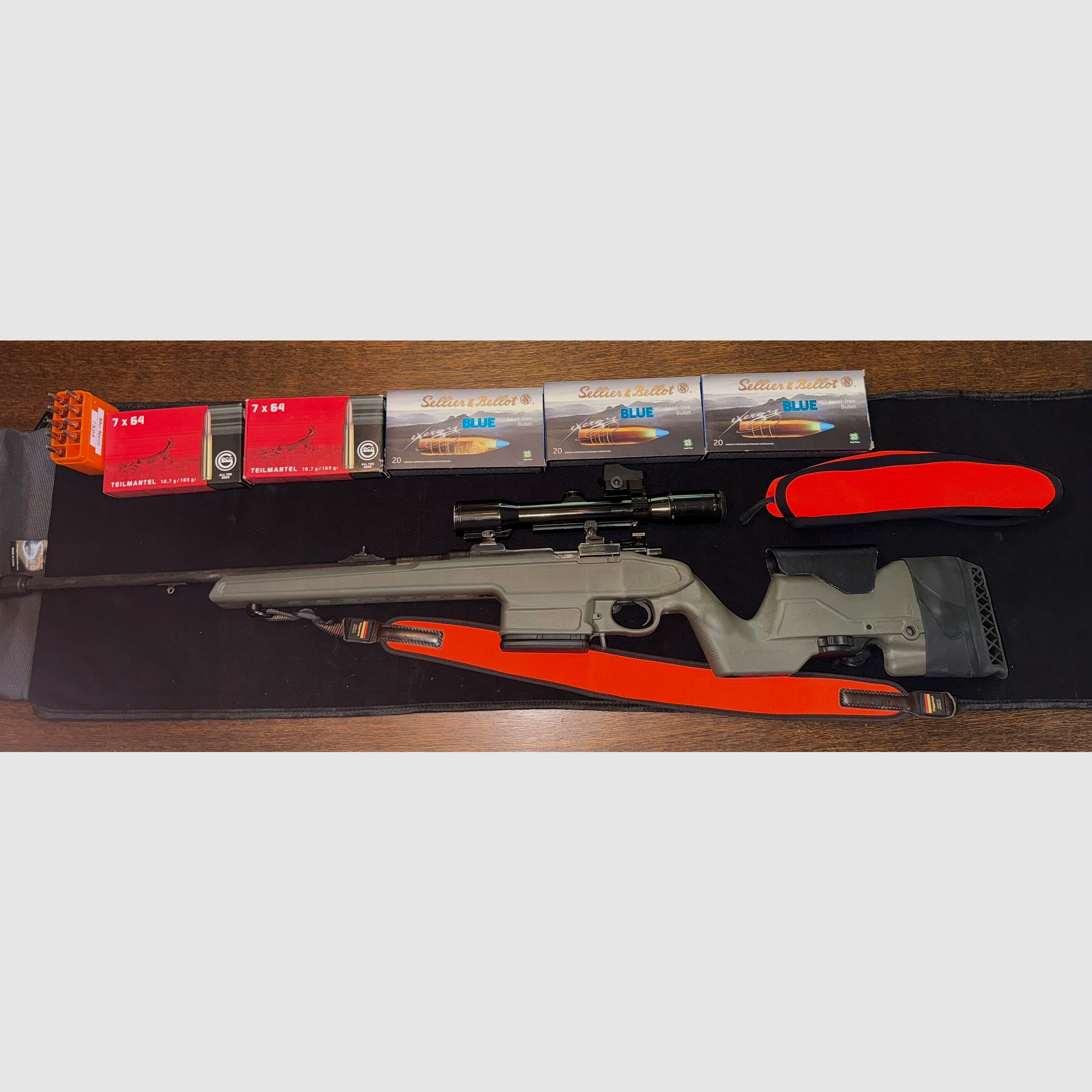 Heym 7x64 Hensoldt 1,5-6x36 Doctersight Archangel-Schaft inkl.Munition