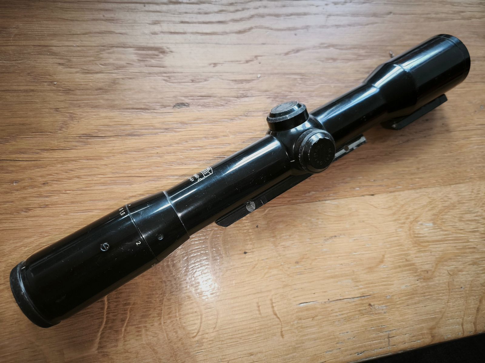 Zeiss Diavari scope 1.5-6x36, reticle 11, scope rail