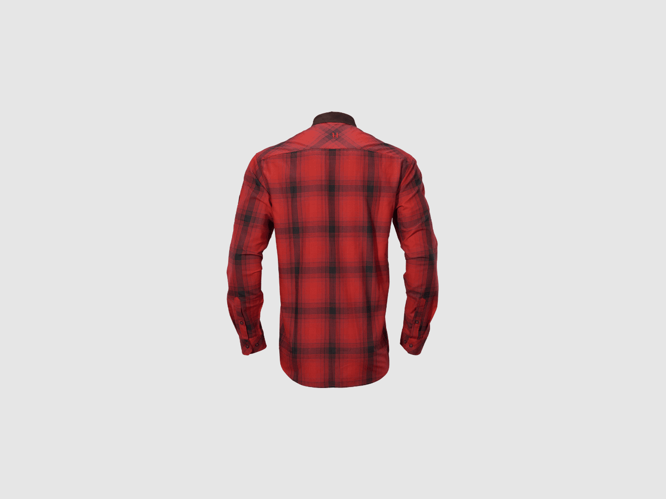 Härkila Driven Hunt Flannel Skjorte Red/Black Check, billede 2 af 2