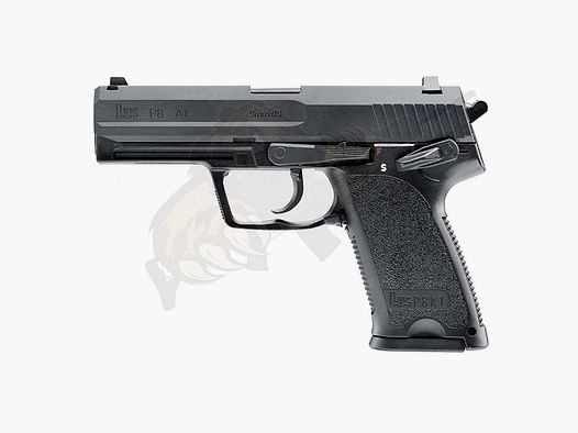 H&K P8 A1 GBB z metalowym zamkiem czarny -F-