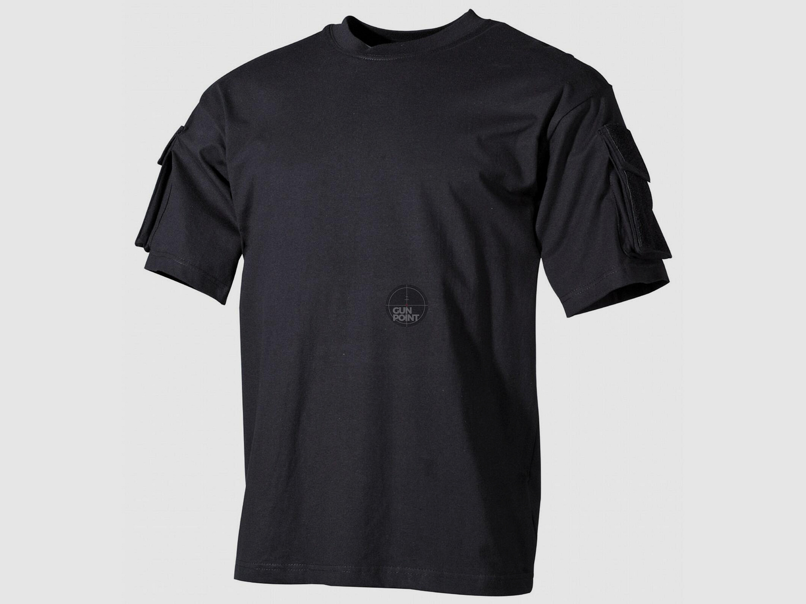 US T-Shirt, halbarm, schwarz,mit rmeltaschen