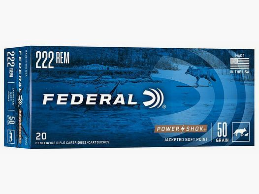 Federal SP P-Shok 3,2g/50grs à20 .222 Rem
