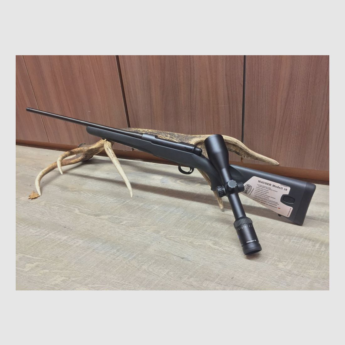 Mauser M18, with Zeiss Conquest V6 2.5-15x56 including thread