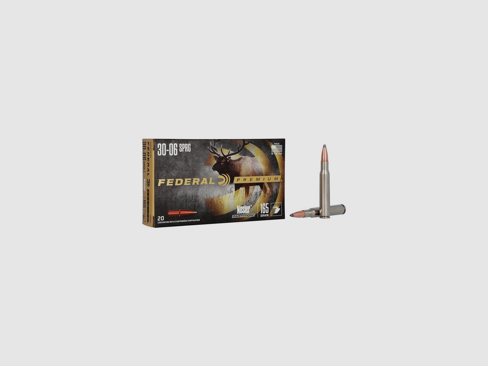 Federal 30-06 Nosler partition 165gr, image 1 sur 5
