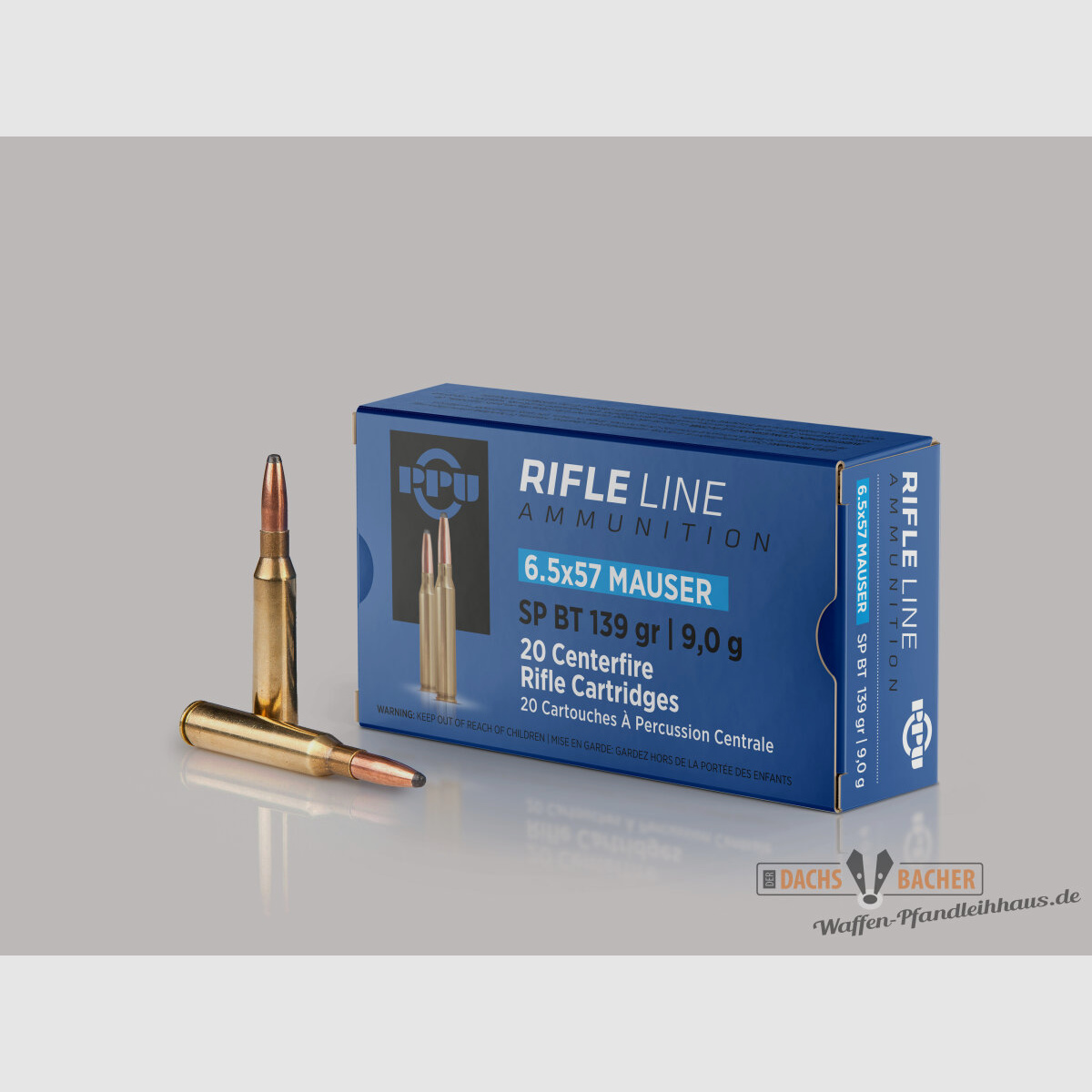 PPU Privi Partizan 6,5x57 Mauser 9g/139gr SP Teilmantel 20 Schuß