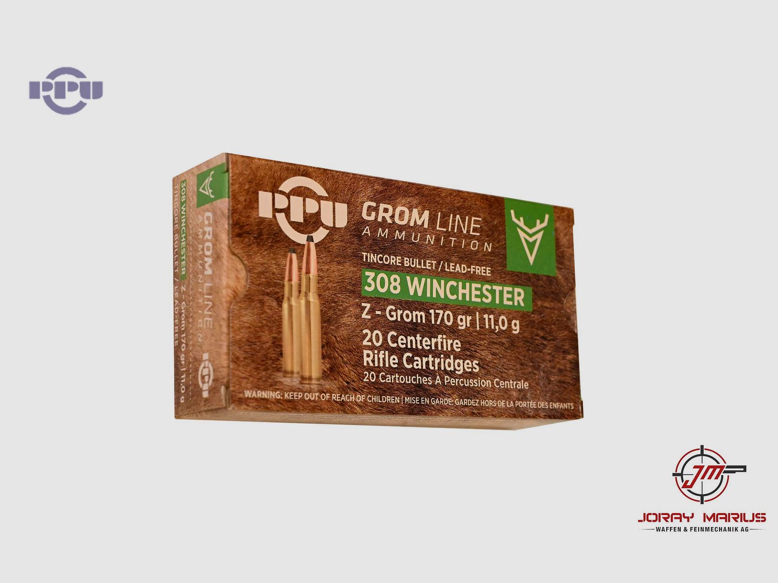 .308 Win PRVI Partizan Z-Grom 11.0g 170gr