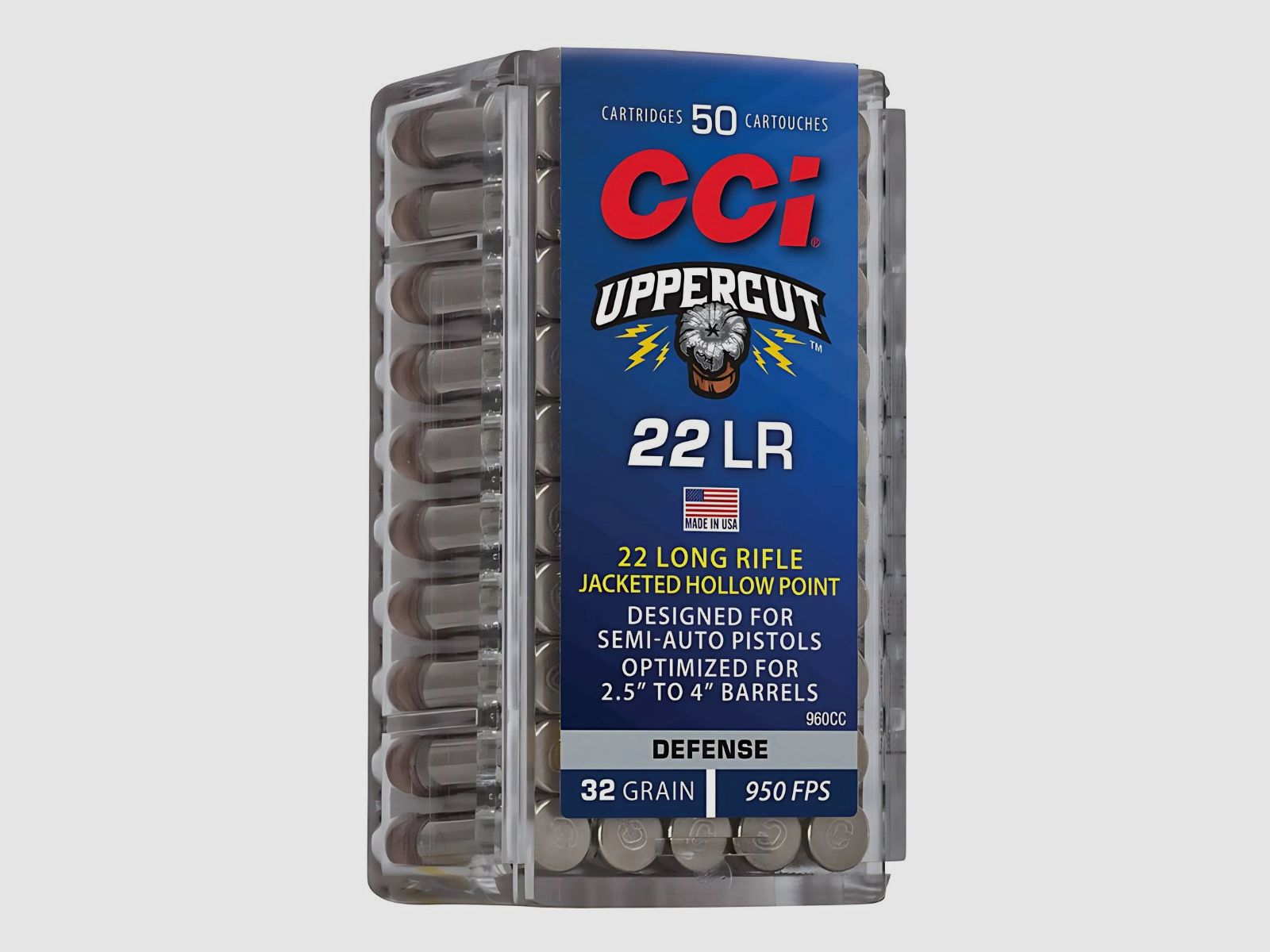 .22 LR CCI Uppercut HP – cuivré 32 gr (690CC), image 1 sur 4