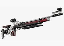 Feinwerkbau 800 Alu Zilver/Rood Steun - Kolfkap X-line