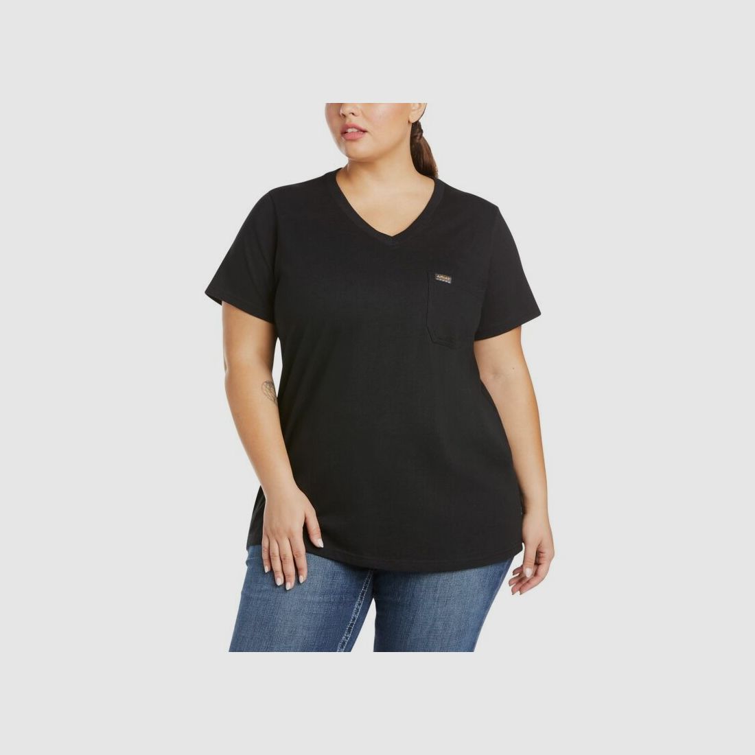 Ariat Damen T-Shirt Rebar® CottonStrong V-Neck
