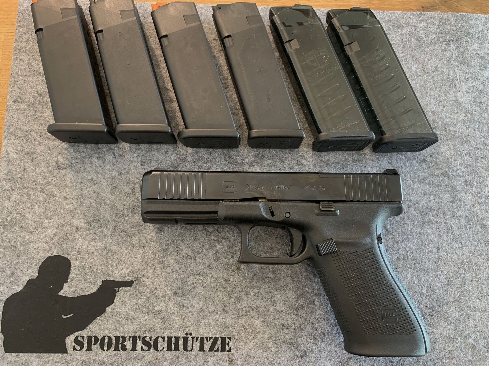 Glock 21 Gen5 FS M.O.S + Zubehör