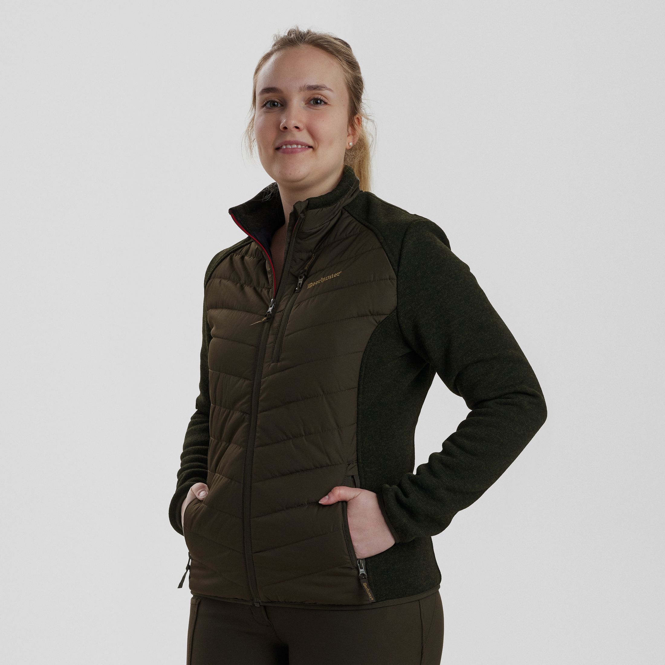 Lady Caroline Wattierte Jacke - Timber – Kleidergröße Damen: 40