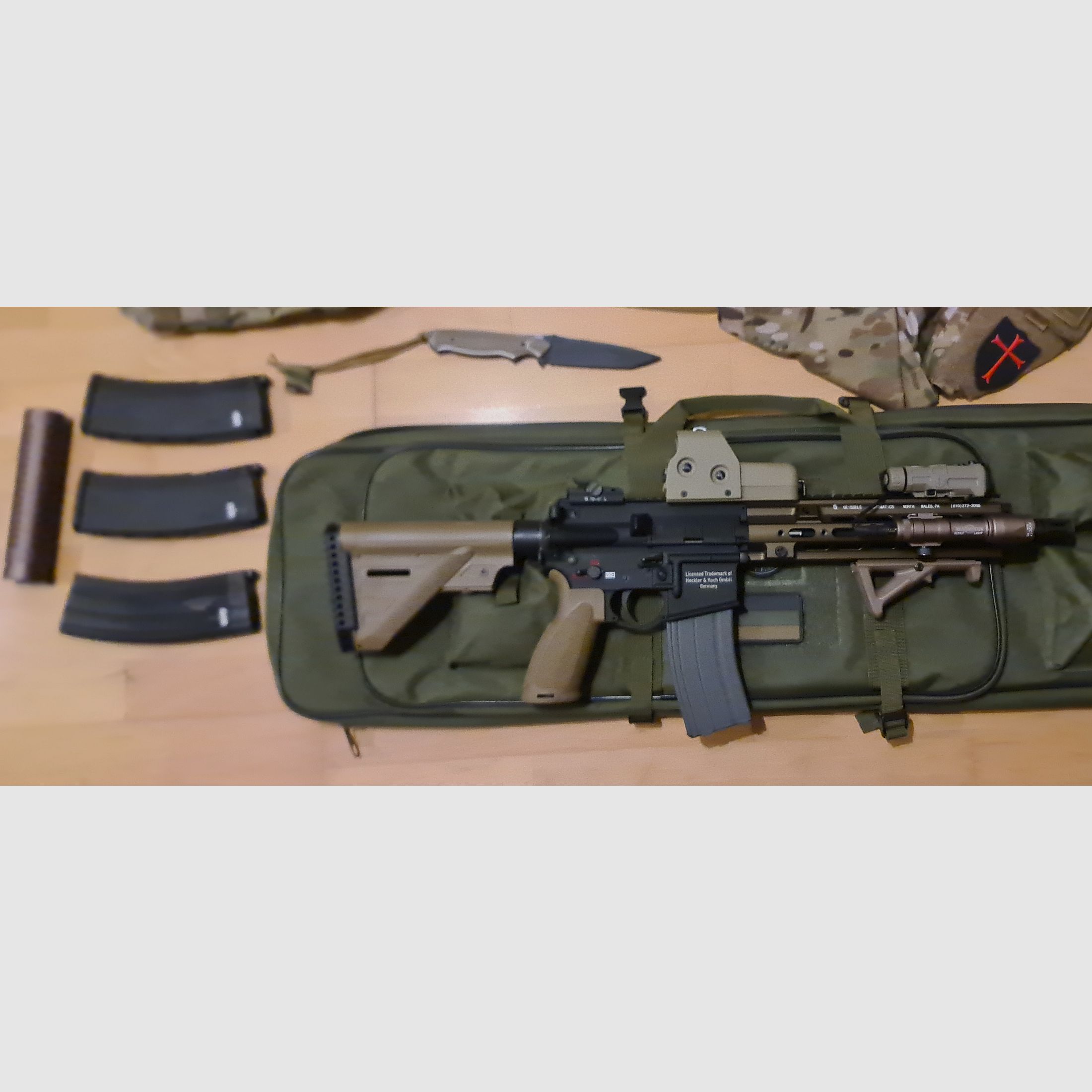 Hk 416 a5 Umbau mit Glock 17gen 5