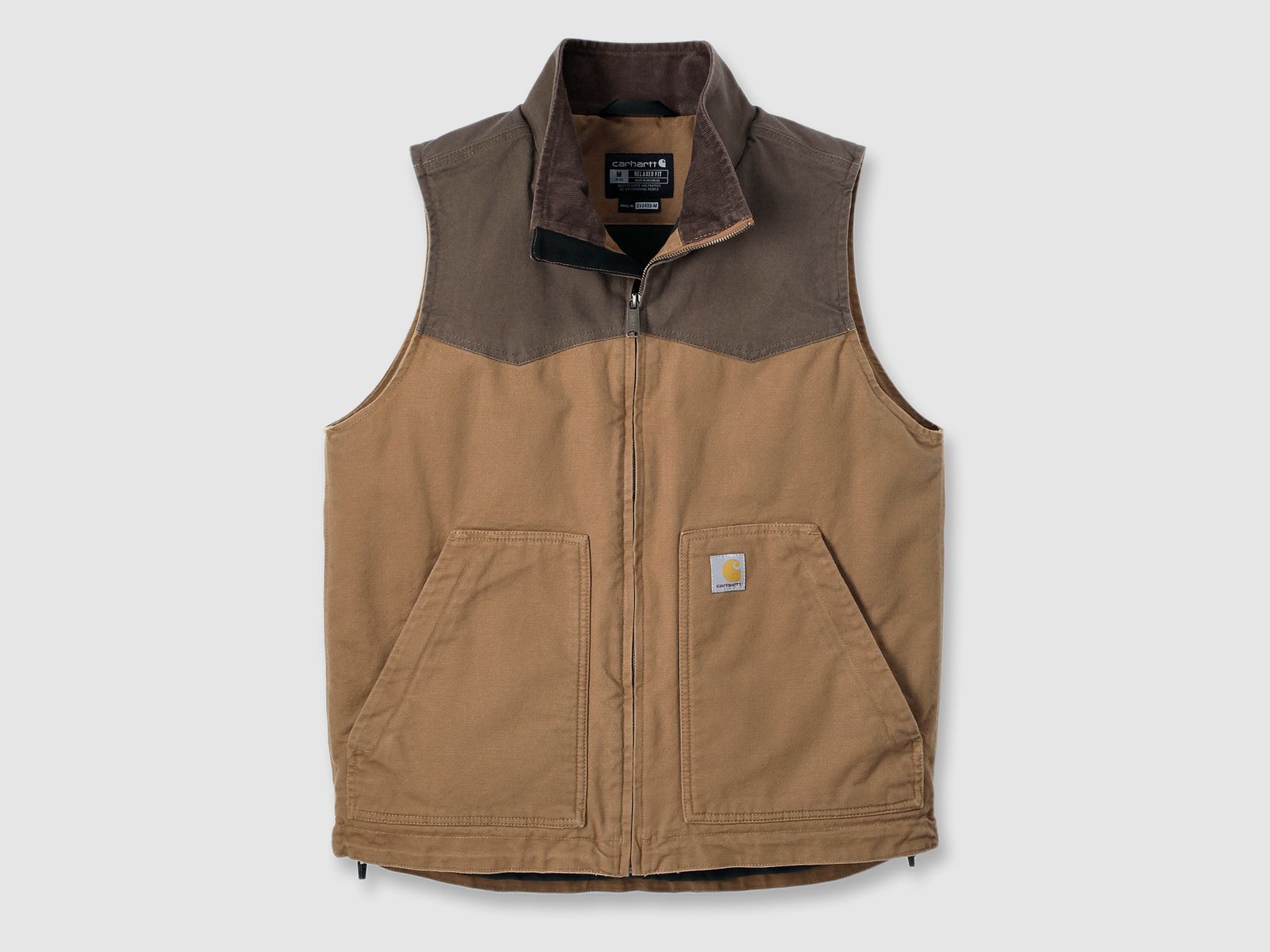 Carhartt Montana Duck Vest, Men's, Carhartt brown/coffee, XXL