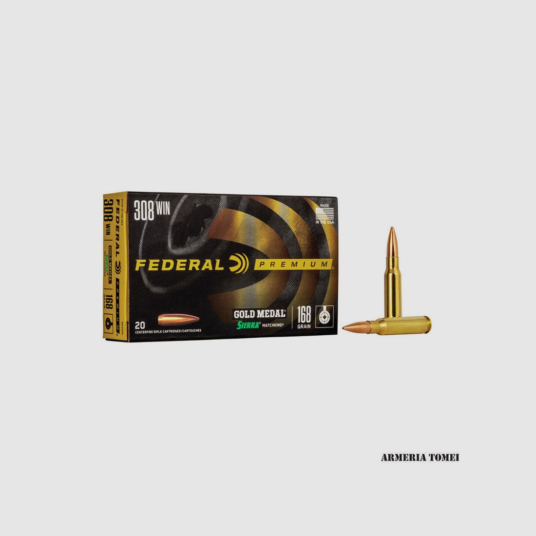 FEDERAL – PREMIUM GOLD METAL SIERRA MATCHKING 308 WIN 168GR (GM308M)