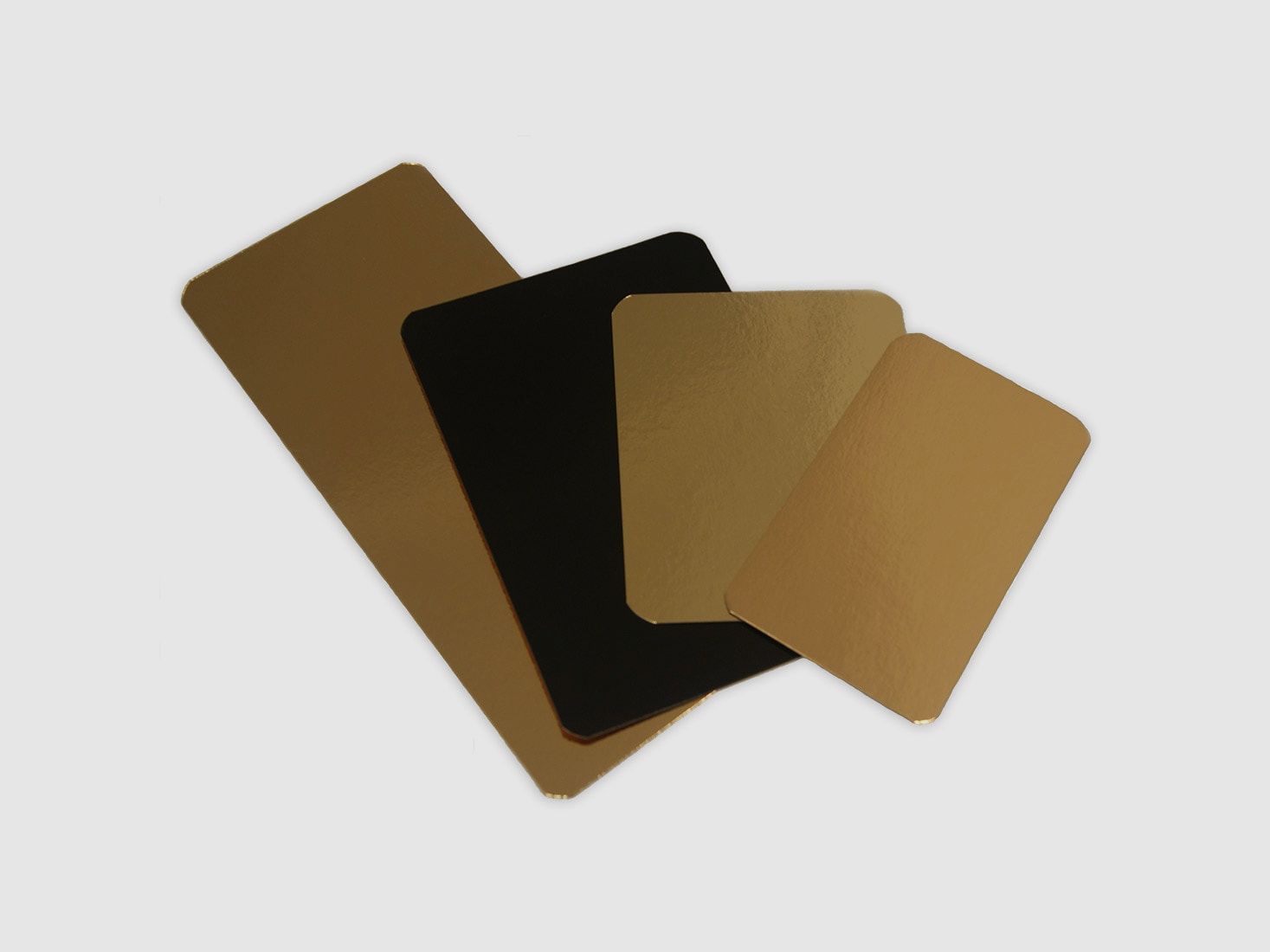 Piatto per salmone Finnvacum 16x24 cm argento/oro - 10 pz