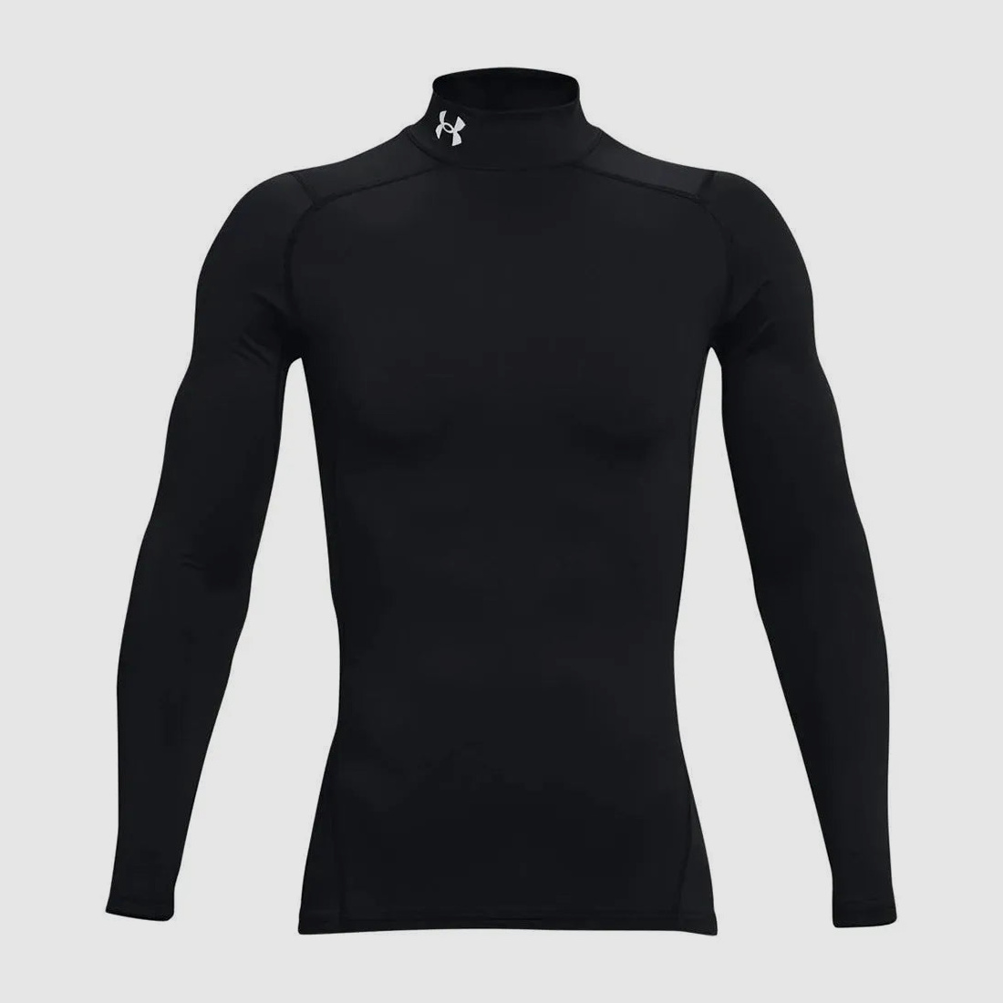 Under Armour Shirt ColdGear Compression Mock Logo schwarz