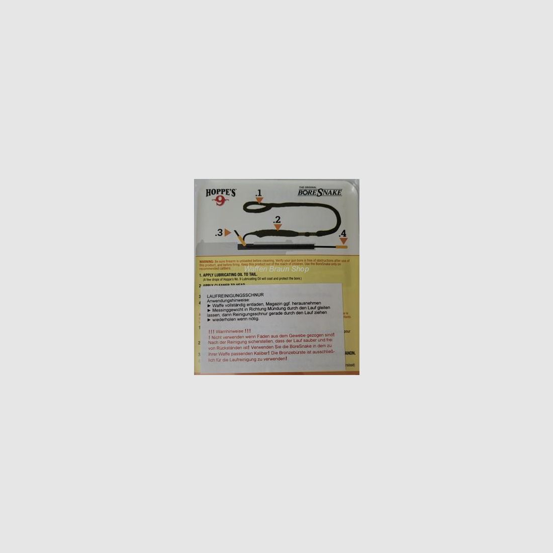 Hoppe s Bore Snake/ Qucik Clean 7,62mm / .30 / .308 für Langwaffen
