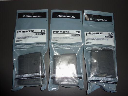 3x Magpul PMAG Gen.3 .308 Win