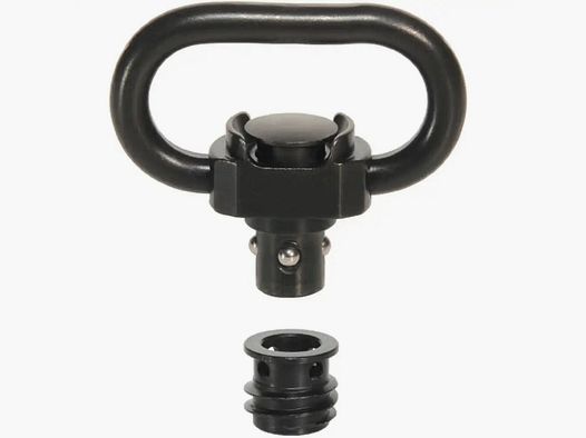 Soporte de correa Halder y casquillo Slim "Push & Go" para mangos de plástico